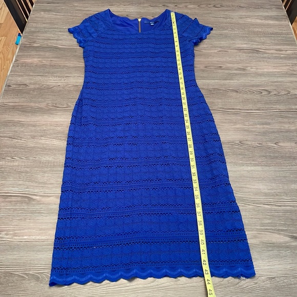 Apt 9 royal blue lace lined dress size medium - Picture 5 of 8